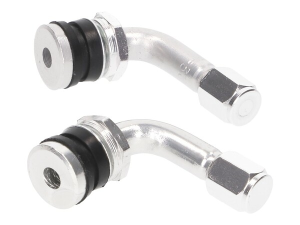 Tire Valve Set 90° Silver