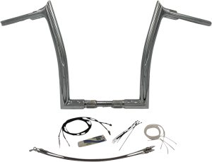 1-1/2(r) Ez Install Pointed Top Handlebar Kit Silver, 1, nordicamoto.ro
