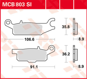 Si Series Sindered Off-road Brake Pads