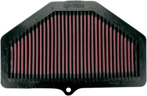 High Flow Air Filter Black, Red