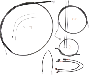 Black Pearl Designer Handlebar Installation Kit Black, 2, nordicamoto.ro