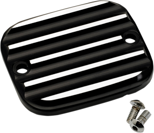 Front Brake Master Cylinder Cover Black, Silver, 1, nordicamoto.ro