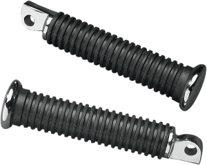 Rubber Vibration-absorbing Passenger Footpegs Black