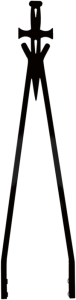 Daggertude Styled Sissy Bar Sticks Black