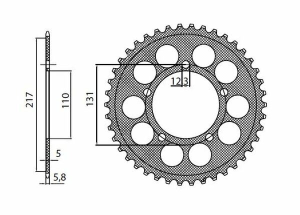 Works Triplestar Aluminum Rear Sprocket Natural