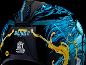 Casca Icon Airform Manik'rr Mips Green/Blue, 10, nordicamoto.ro