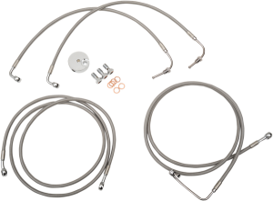 Stainless Steel Brake Line Kit Silver