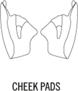 CHEEK PADS ST 501, nordicamoto.ro