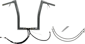 Plug & Play Ez Install 1-1/2(r) Flat Top Handlebar Kit Silver, 2, nordicamoto.ro