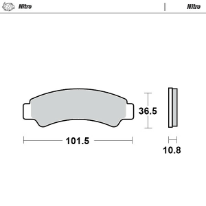 Placute frana fata CF MOTO CFORCE 450/520/625/800 18-22 ZFOCE 550/800/100 9AWA-0811A0