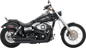 3(r) Round Twin Slash Slip-on Mufflers Black 