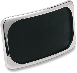 Small Radius Three-bolt Style License Plate Mount Assembly Chrome, 5, nordicamoto.ro
