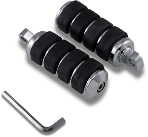 Soft-ride Footpegs Silver large, 2, nordicamoto.ro