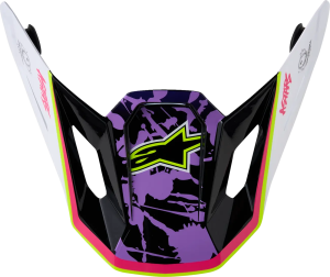 Cozoroc Casca Alpinestars SM7 Blaster Mov/Roz/Alb, nordicamoto.ro