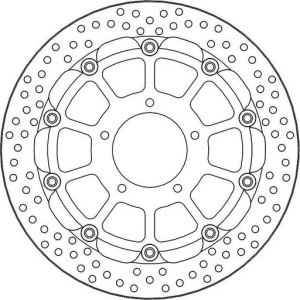 Halo Series Floating Racing Rotor Black