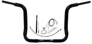 1-1/2(r) Ez Install Rounded Top Handlebar Kit Black, 1, nordicamoto.ro